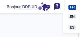 Sélecteur de langue
