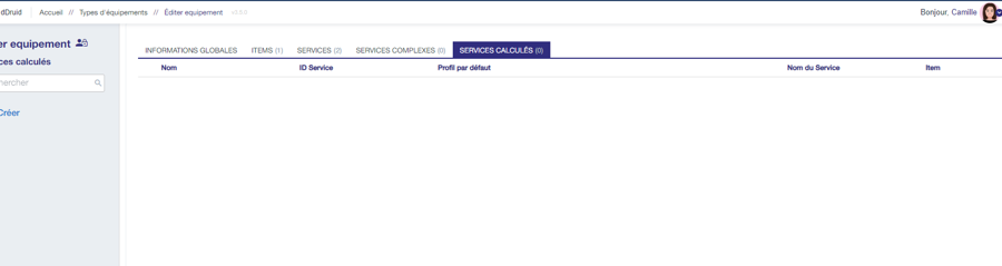 Services calculés